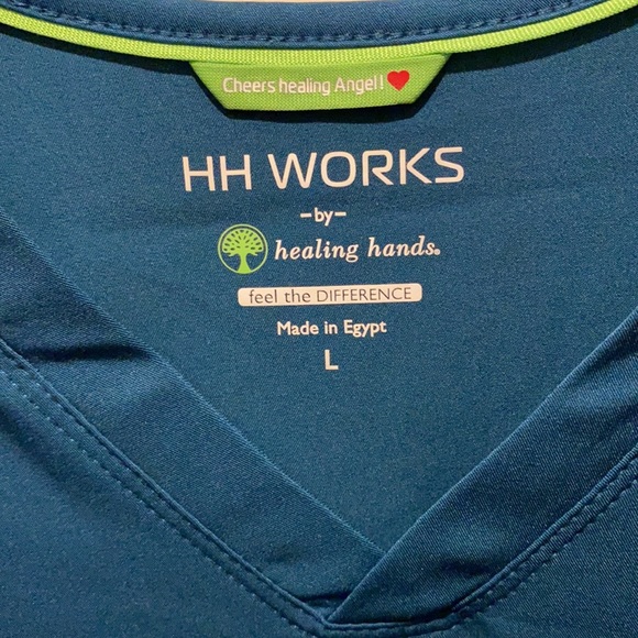 Healing Hands, HH WORKS, Caribbean Blue Scrubs - Picture 4 of 7